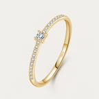S925 Solitaire Rings — Delicate Stone Collection