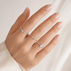 S925 Solitaire Rings — Delicate Stone Collection