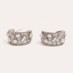 Elegant Pearl Hoop Earrings