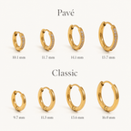 Elegant Gold Hoop Earrings