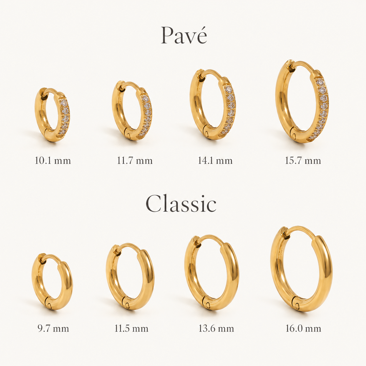 Elegant Gold Hoop Earrings