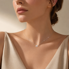 Lumière Clover Crystal Necklace