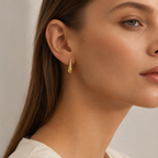 Minimalist Water Drop Earrings in Stainless Steel