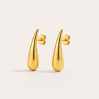 Minimalist Water Drop Earrings in Stainless Steel