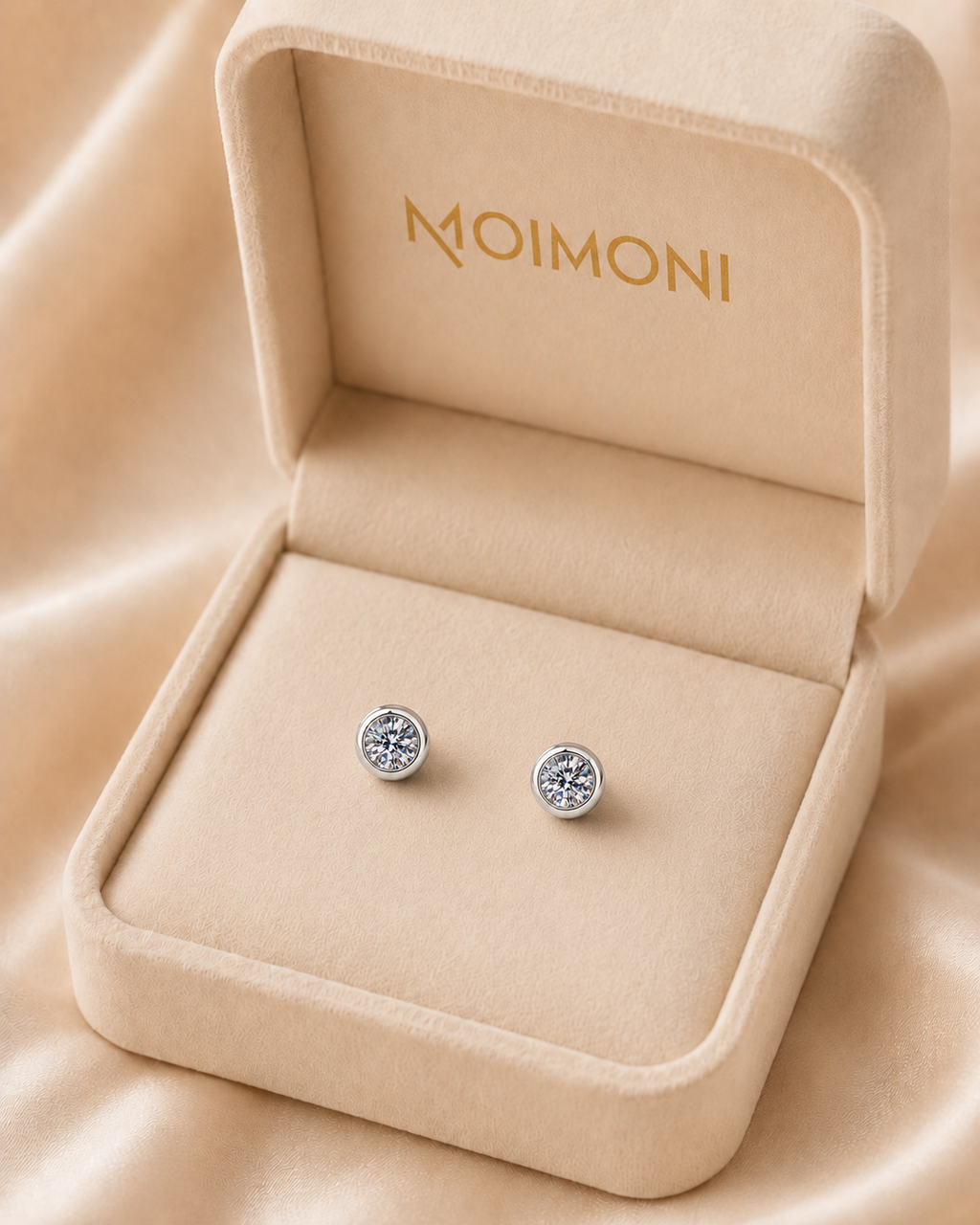 925 Sterling Silver Simplicity Zircon Stud Earrings