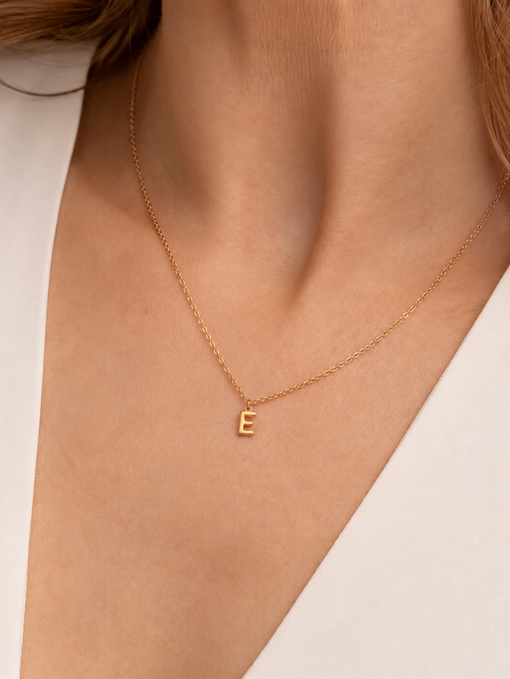 Personalized Gold Initial Necklace.