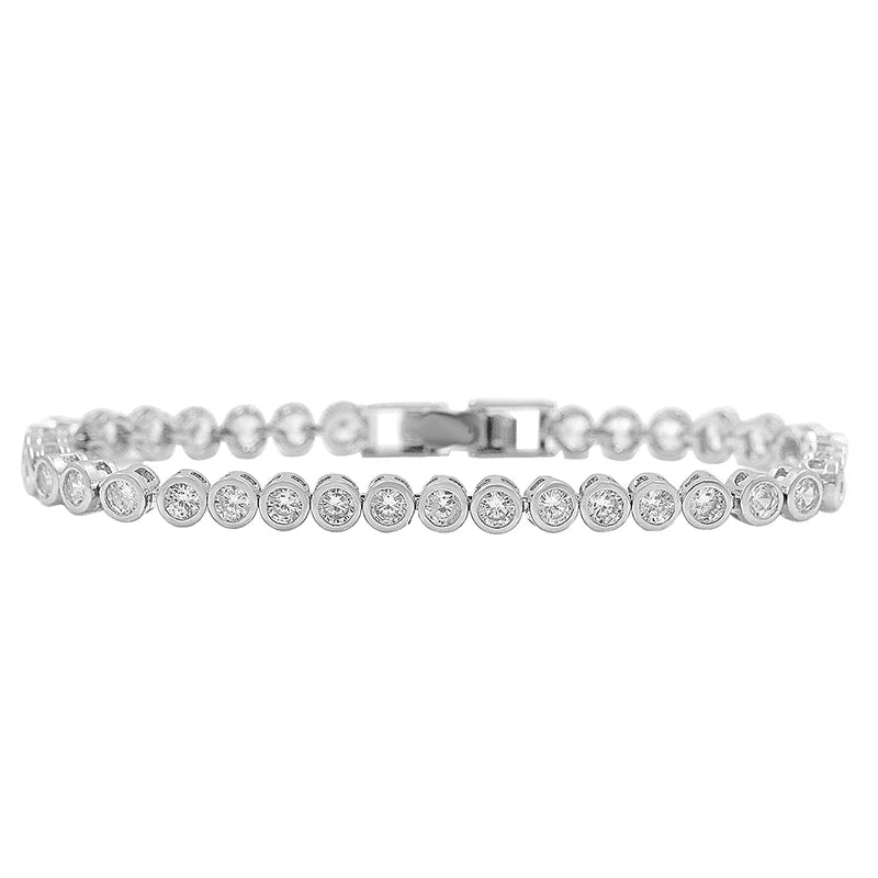 Classic Tennis Bracelet — CZ Crystals