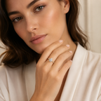925 Sterling Silver Pear Lumière Ring