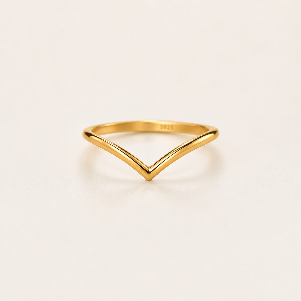 Bague en V classique et simple en argent sterling 925 pour femmes, engagement, anniversaire, bijou fin de haute qualité  