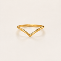 Bague en V classique et simple en argent sterling 925 pour femmes, engagement, anniversaire, bijou fin de haute qualité  