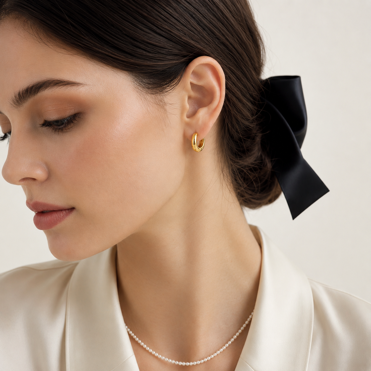 Boucles d'oreilles créoles géométriques coréennes en argent sterling 925, vente chaude, tempérament simple, bijoux exquis, cadeau sexy pour femme