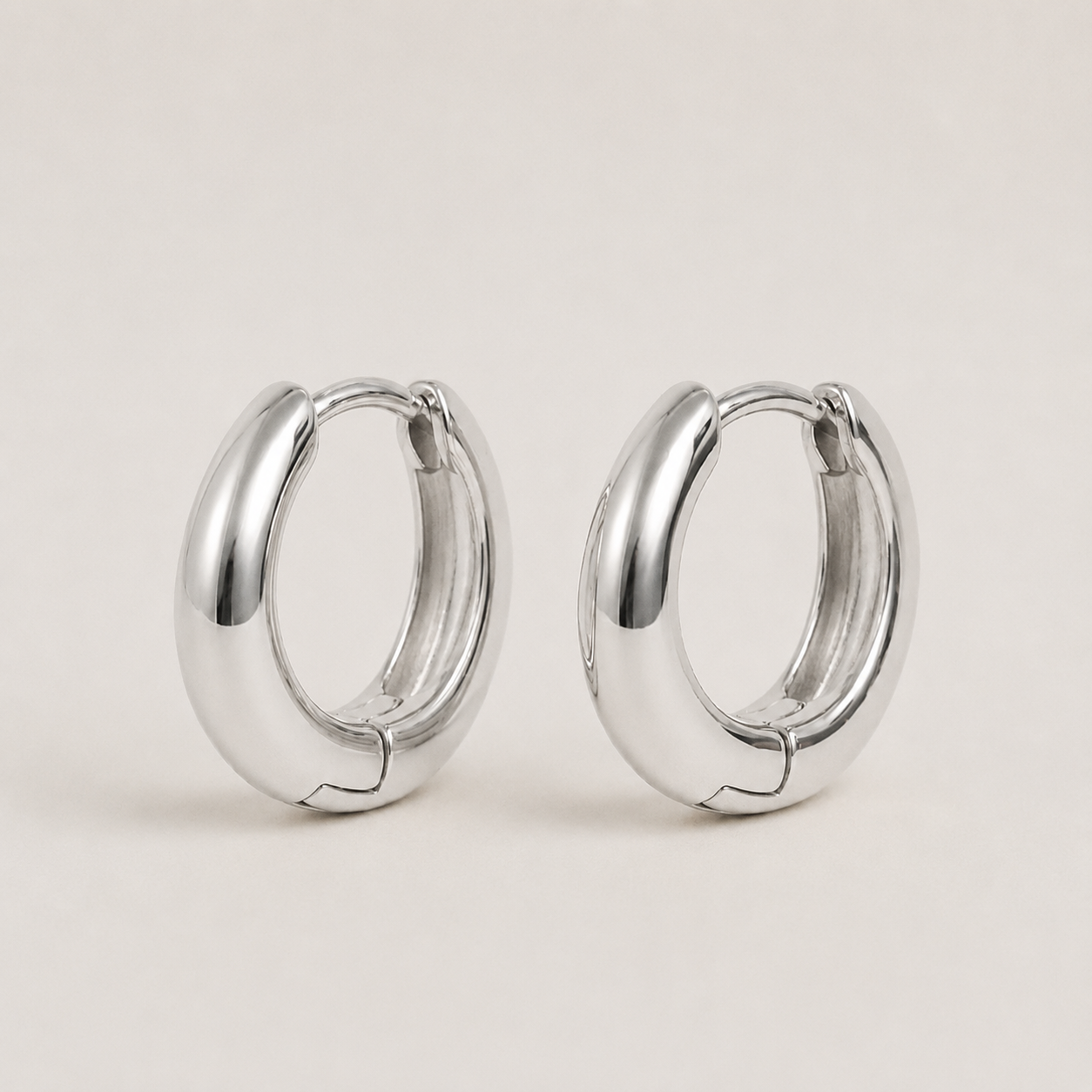 Boucles d'oreilles créoles géométriques coréennes en argent sterling 925, vente chaude, tempérament simple, bijoux exquis, cadeau sexy pour femme