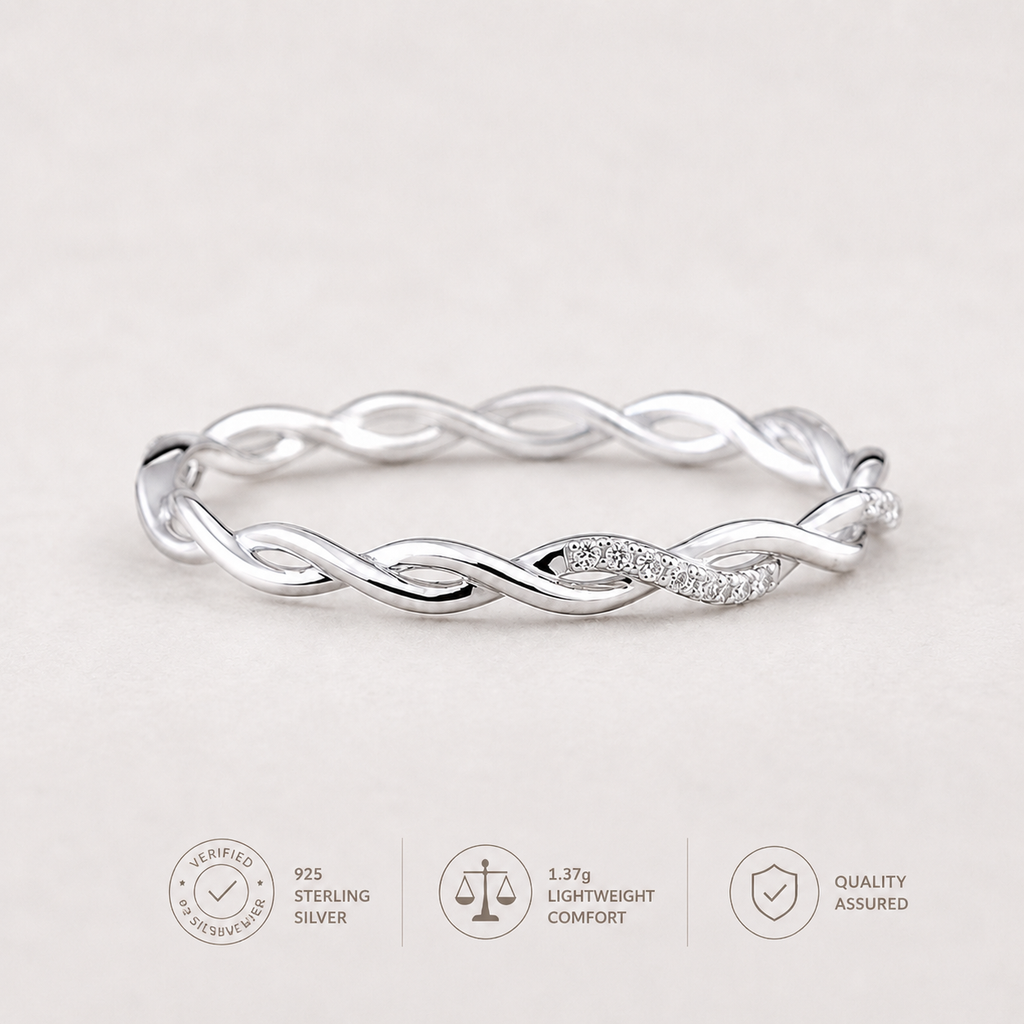 Twisted 925 Sterling Silver Ring