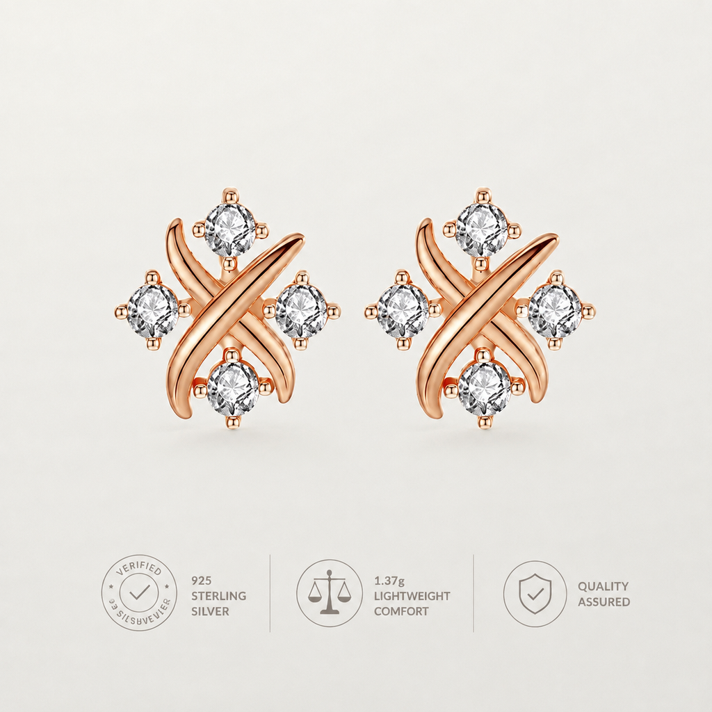 Echte 925 Sterling Silber Zirkon CZ Stern Ohrstecker Brincos für modische Frauen Party Süßer feiner Schmuck Minimalistische Accessoires