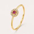 Crown Pavé Sterling Silver Ring
