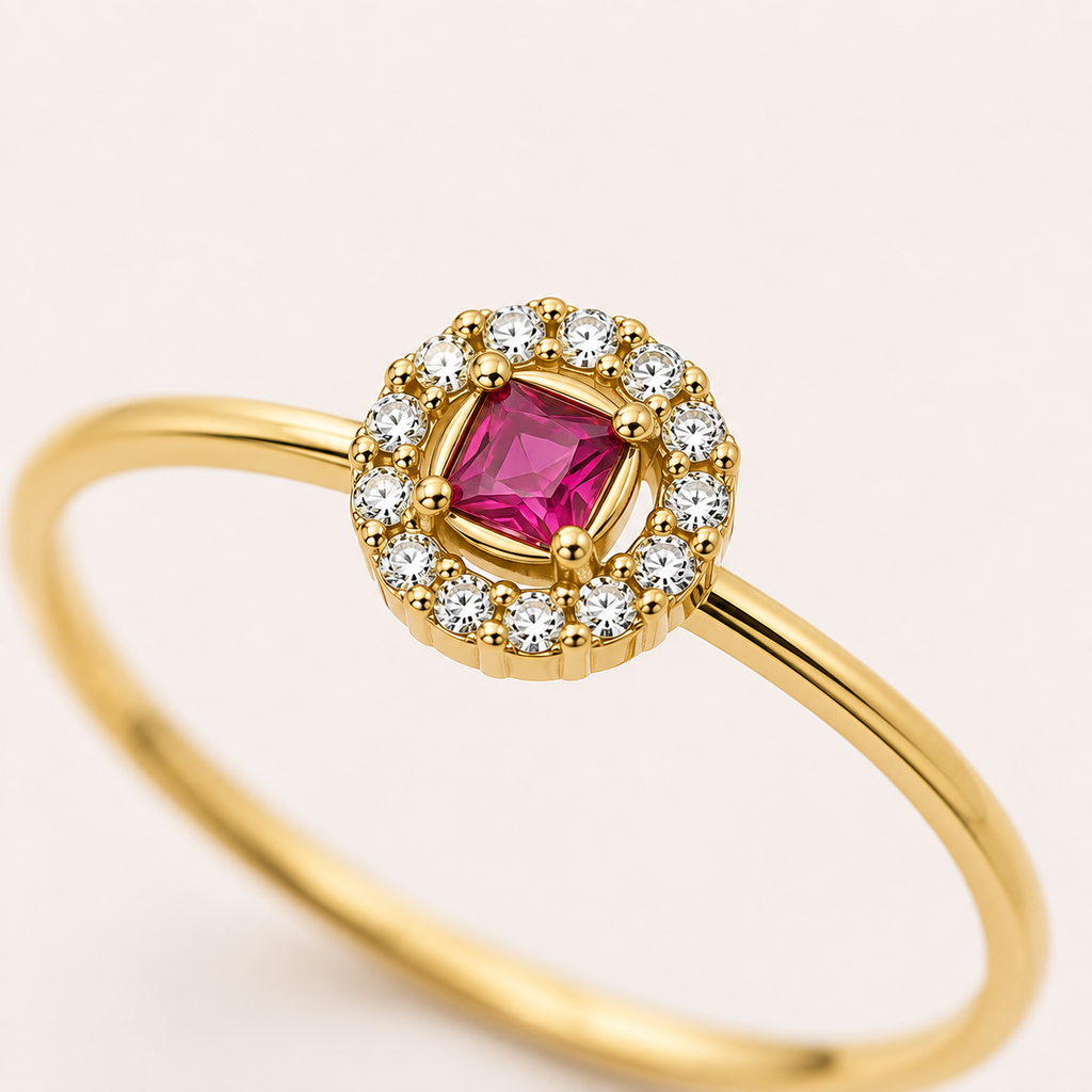 Crown Pavé Sterling Silver Ring