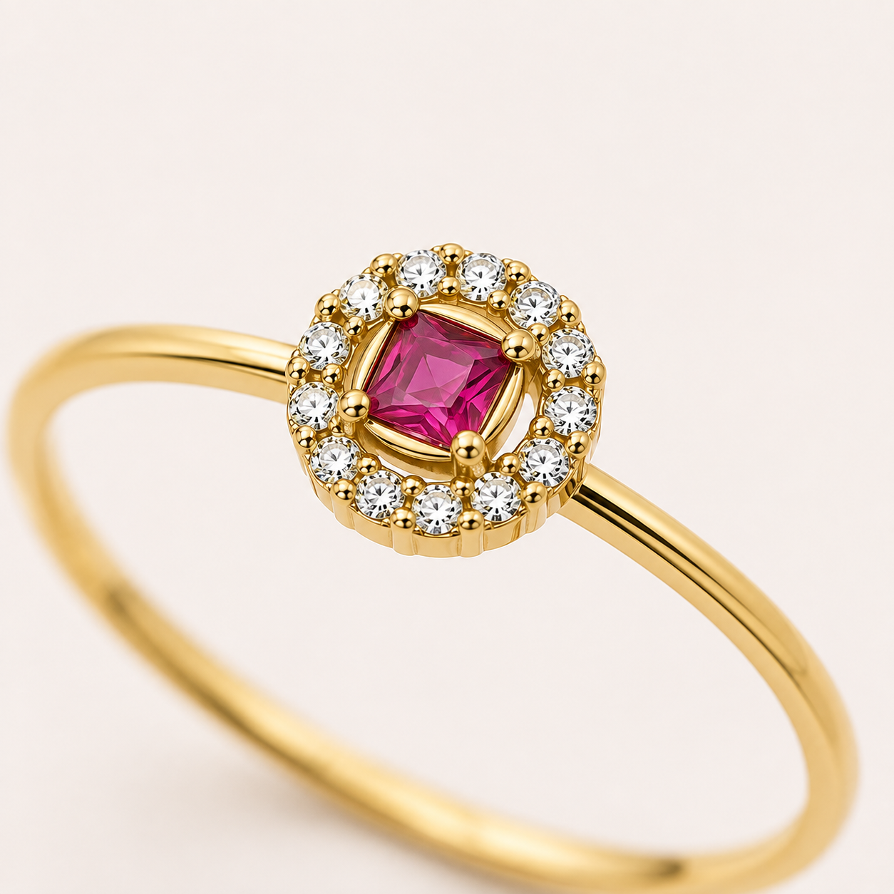 Crown Pavé Sterling Silver Ring