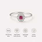 Crown Pavé Sterling Silver Ring