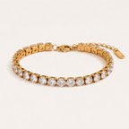 Elegant Zircon Charm Bracelet
