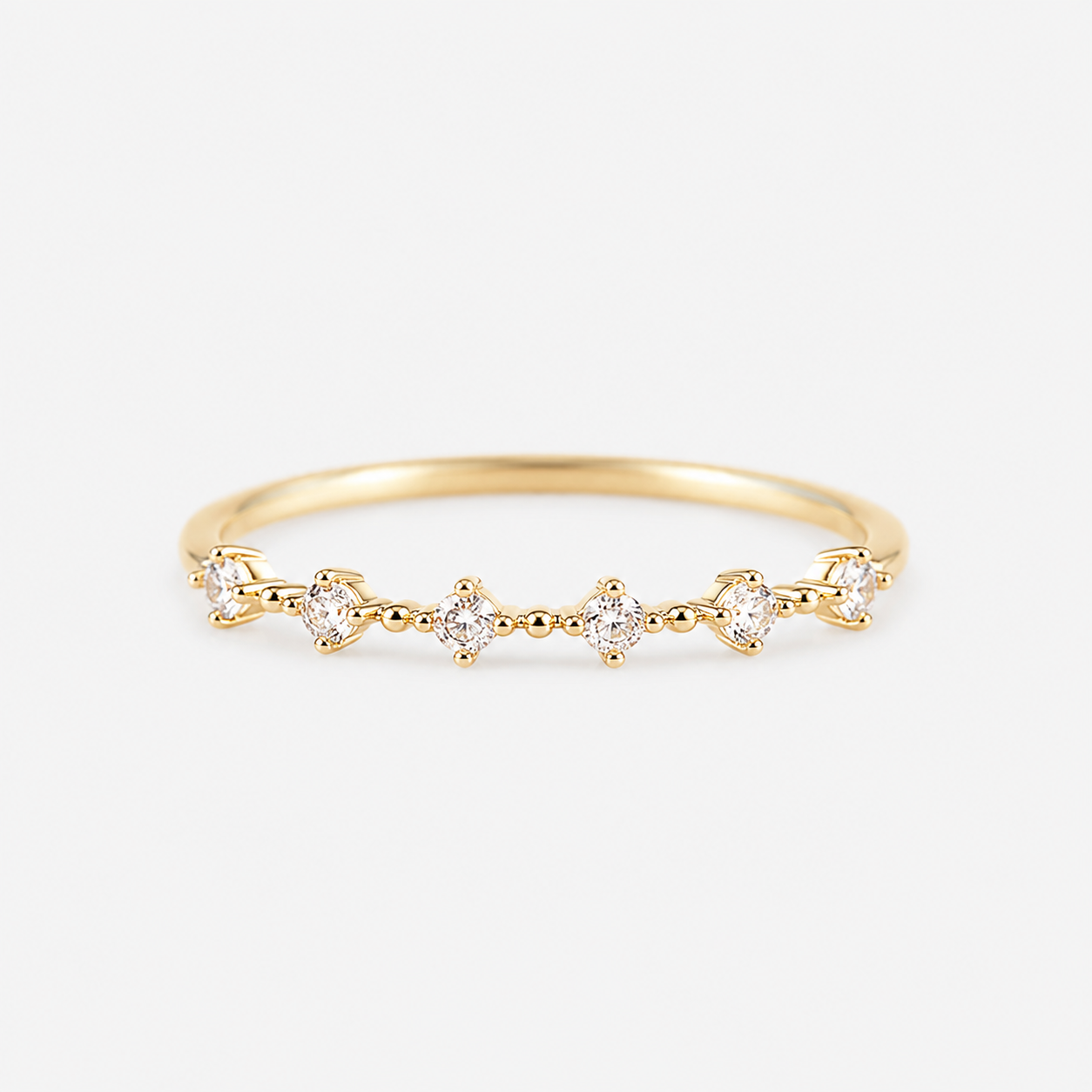 Cubic Zirconia Thin Band Ring
