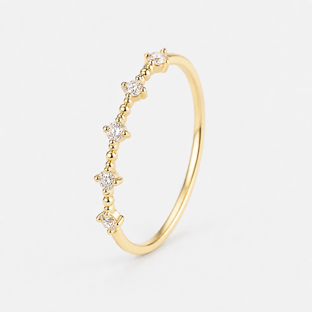 Cubic Zirconia Thin Band Ring