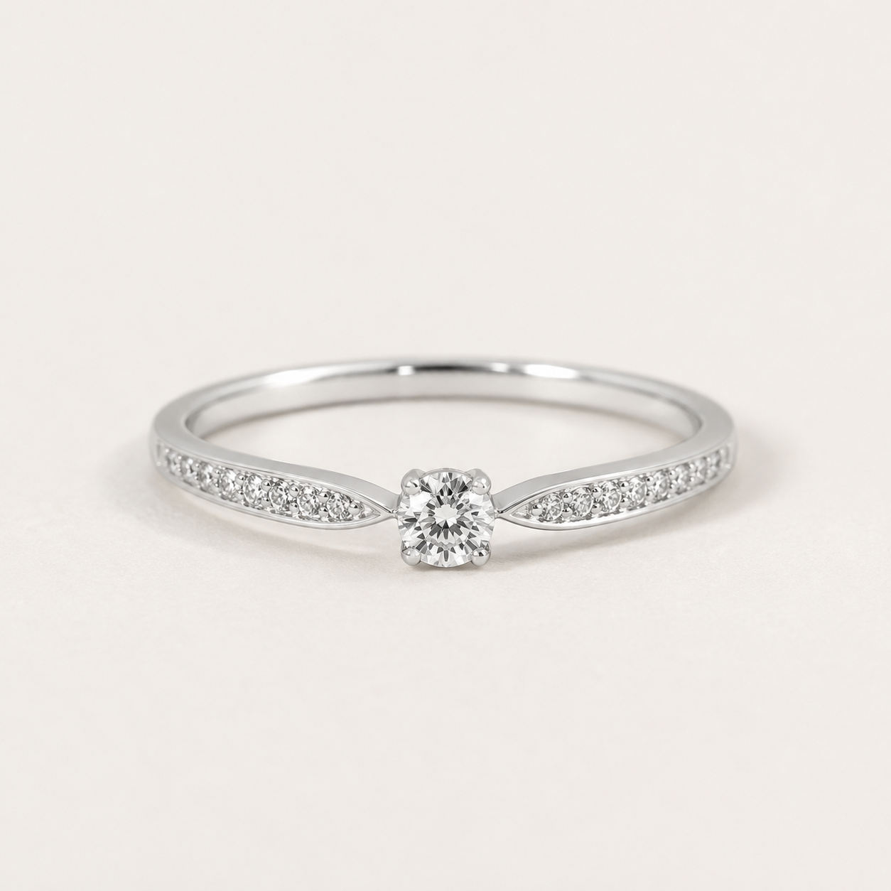 Sterling Silver Zircon Ring
