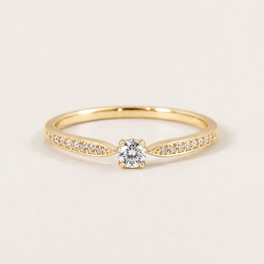 Sterling Silver Zircon Ring