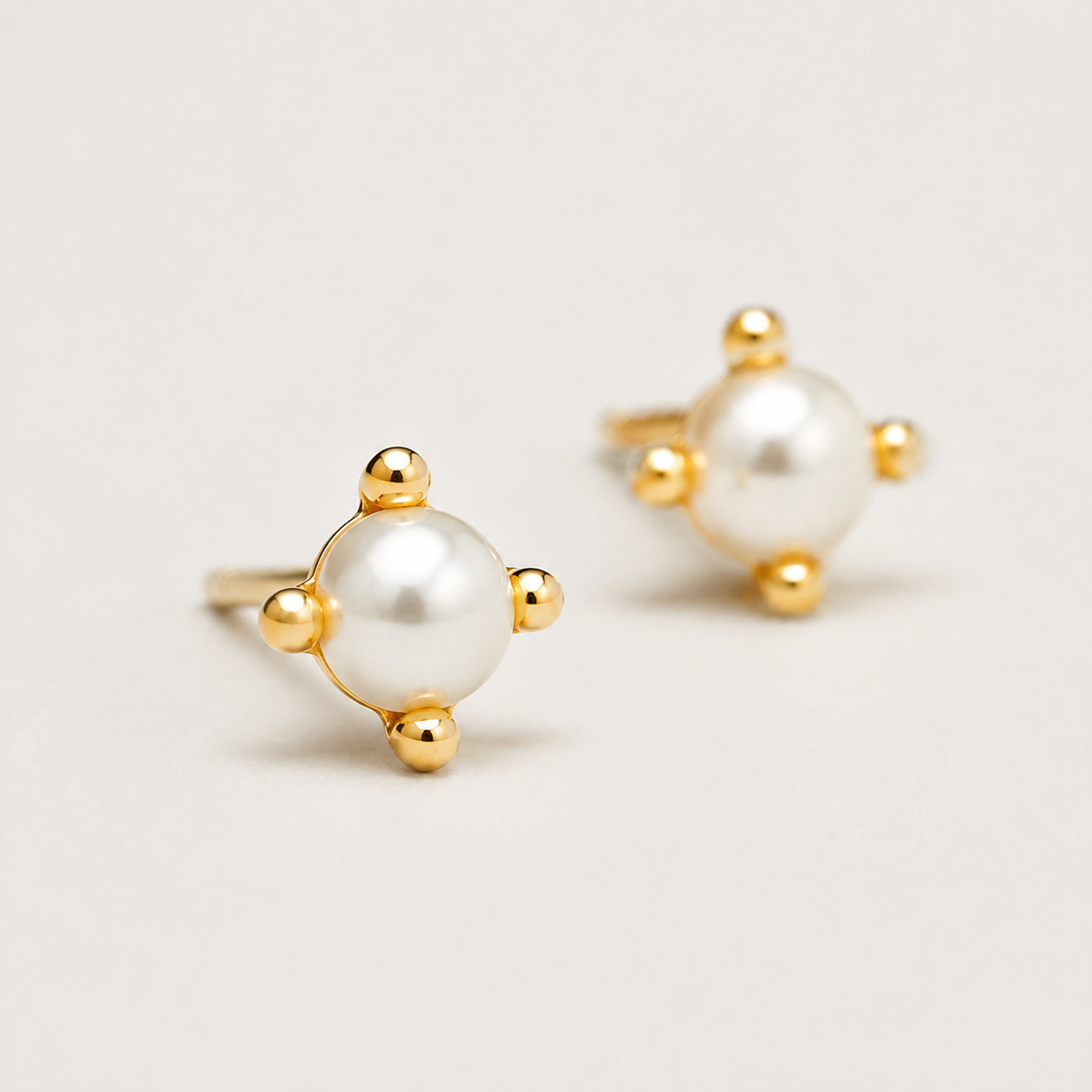 Petite Pearl Stud Earrings