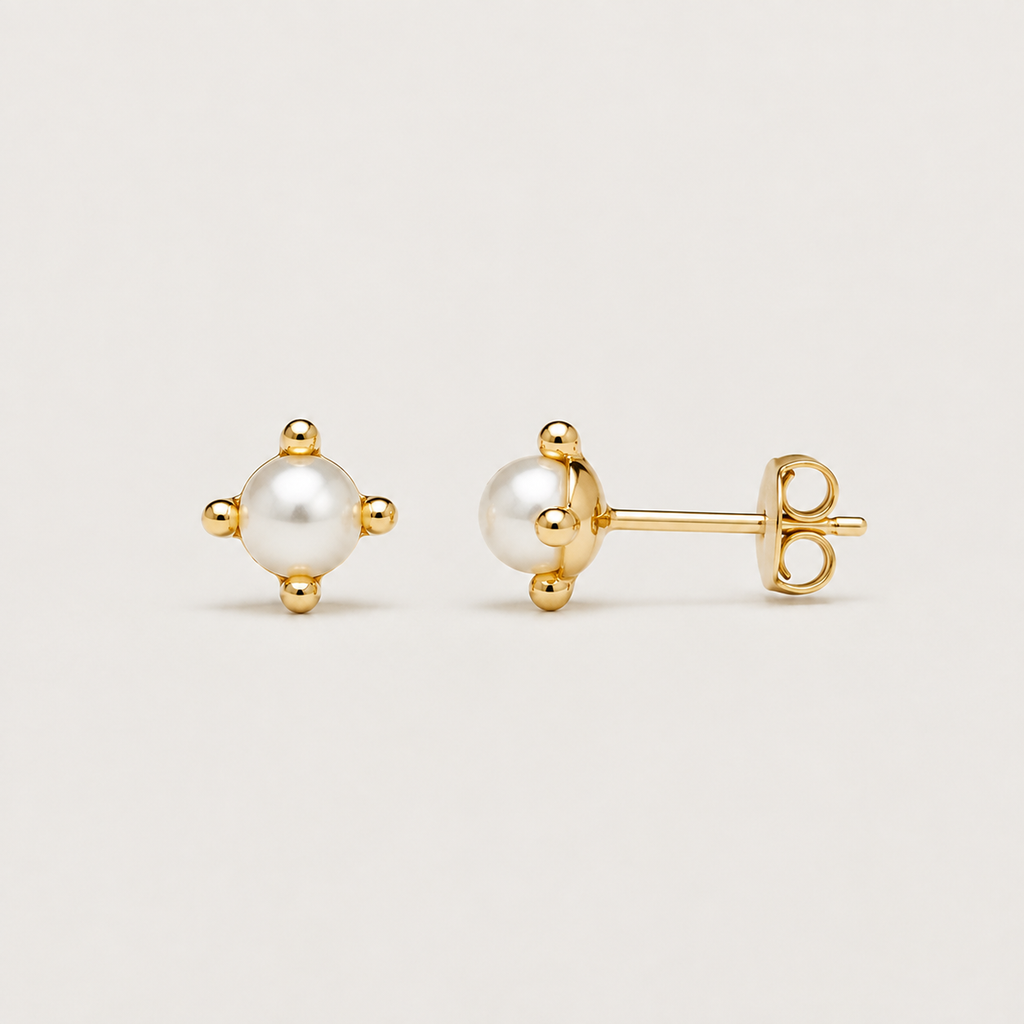 Petite Pearl Stud Earrings