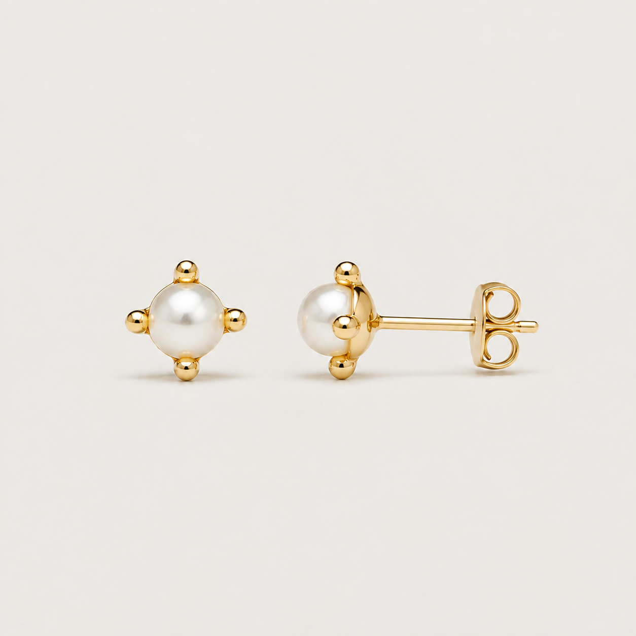 Petite Pearl Stud Earrings