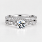 Anello Tourmaline Halo 925