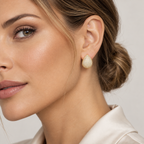 Pavé Teardrop Hoop Earrings in 925 Sterling Silver