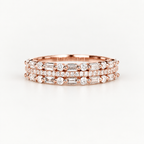 Geometric Cubic Zirconia Ring