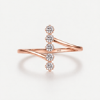 925 Sterling Silver Flora Bypass Ring