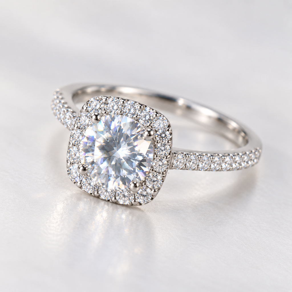 925 Sterling Silver Heart Zircon Ring for Women – Elegant Statement Jewelry