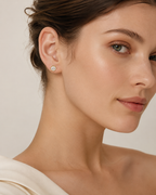 Florale Moissanite 14K Gold Filled Stud Earrings