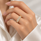 1.4ct Round Moissanite Ring in 925 Sterling Silver – Elegant Solitaire
