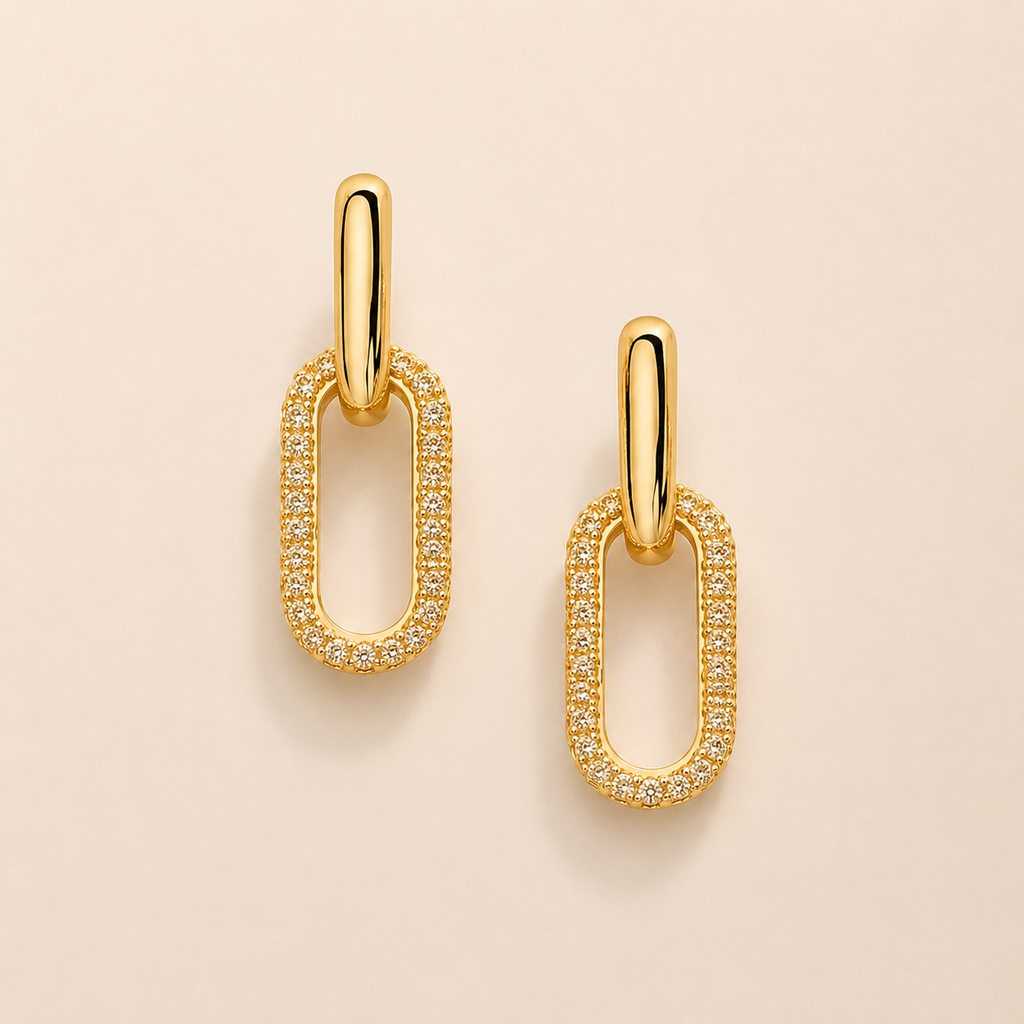 Lumière Rose Stud Earrings