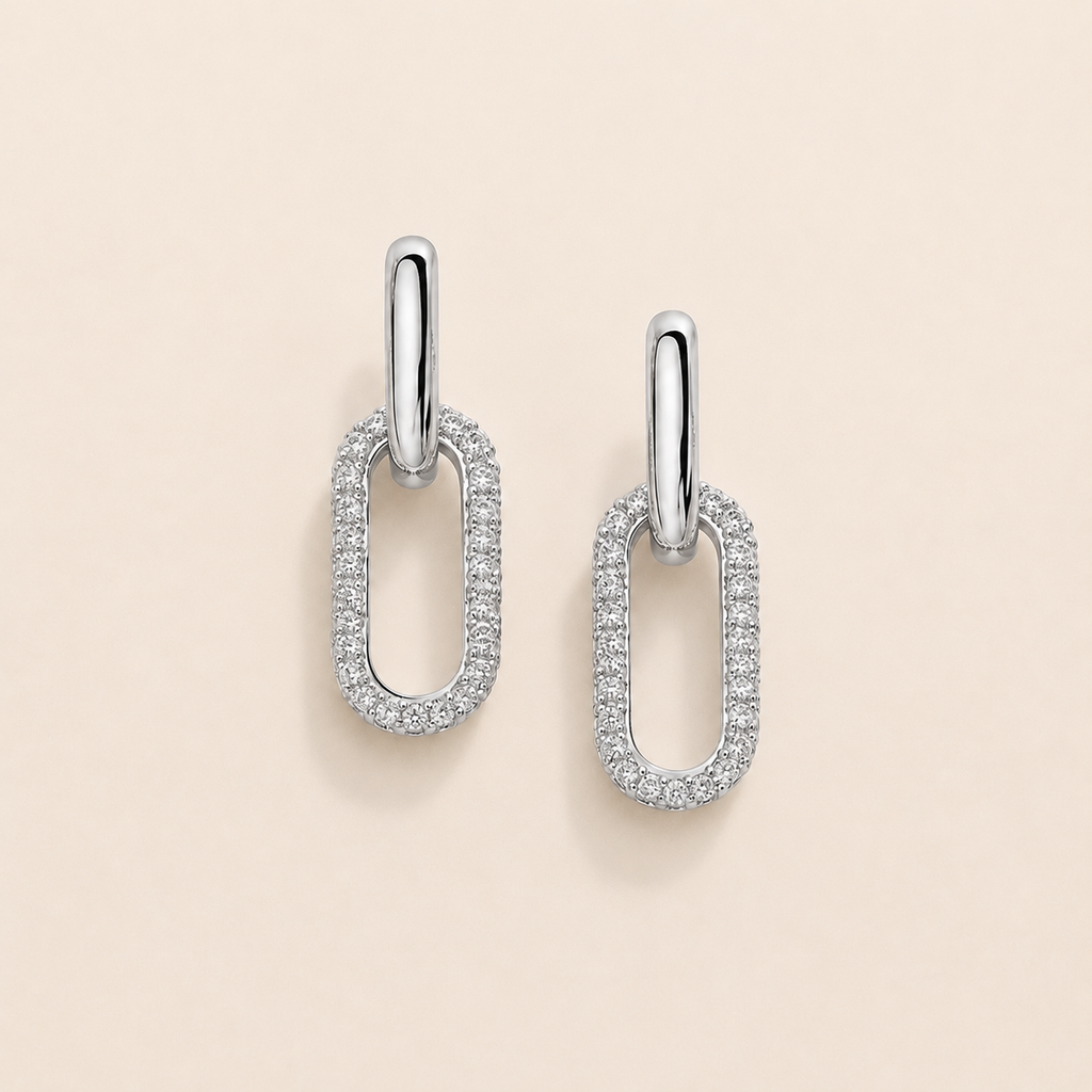 Lumière Rose Stud Earrings