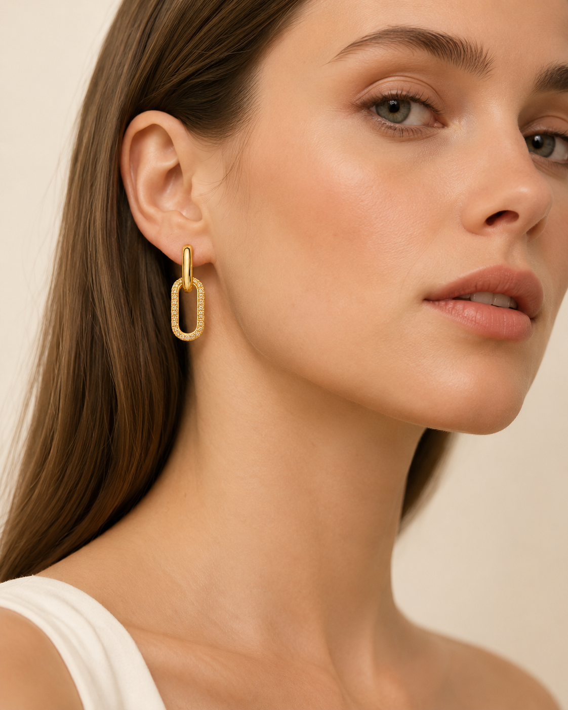 Lumière Rose Stud Earrings