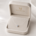 S925 Sterling Silver Invisible Moissanite Clavicle Necklace