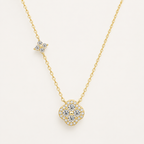 14K Gold Filled Moissanite Clover Stud Earrings
