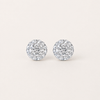 Ohrstecker aus Sterlingsilber mit Kristallkugel