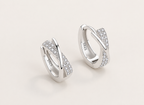 Éclat Bow Earrings in Sterling Silver 925