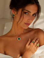 Elegant Zircon Jewelry Set - Tarnish Free