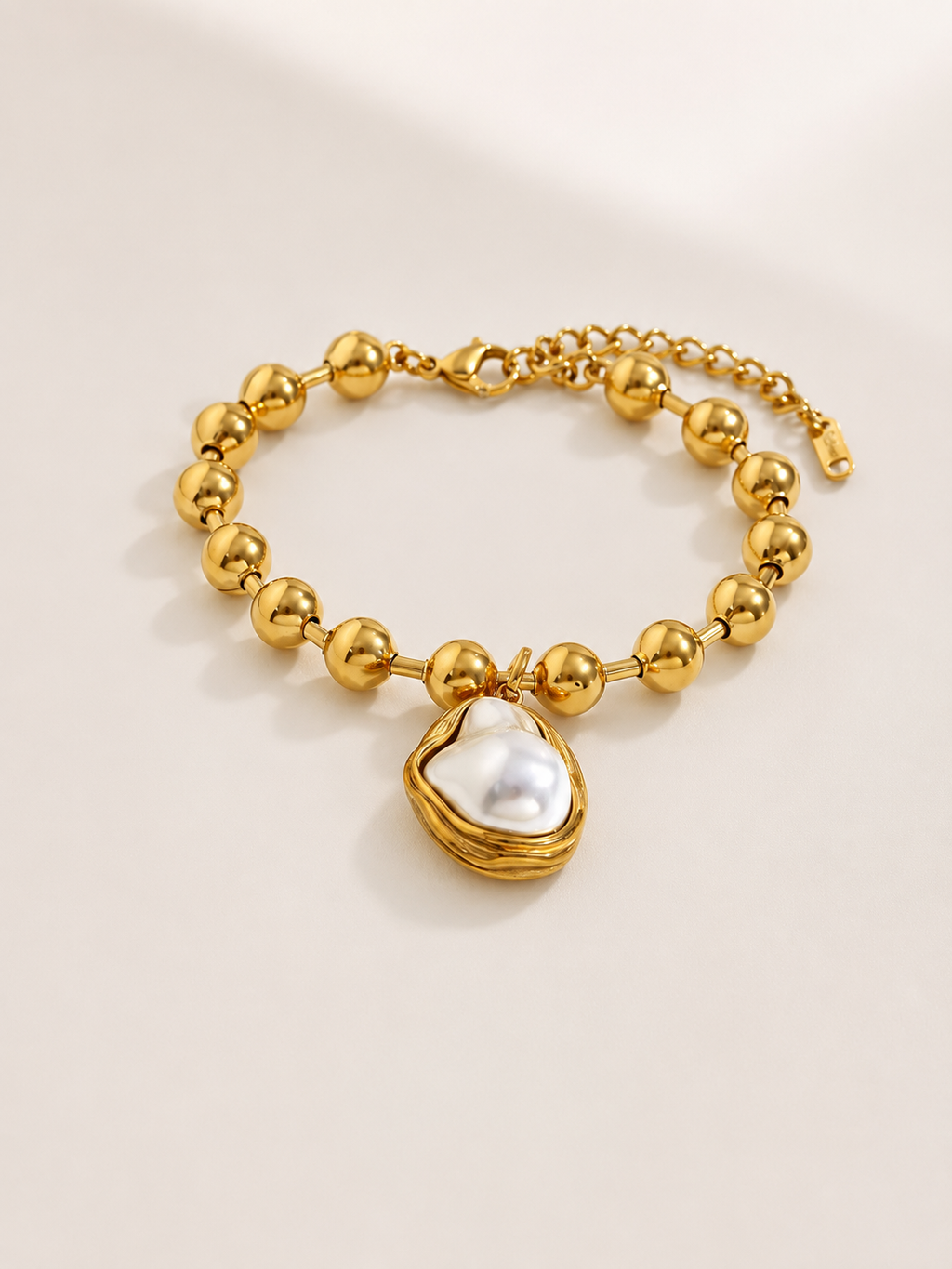 Elegant Gold Pearl Jewelry Set