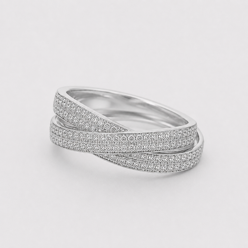Éclat Croisé 925 Ring