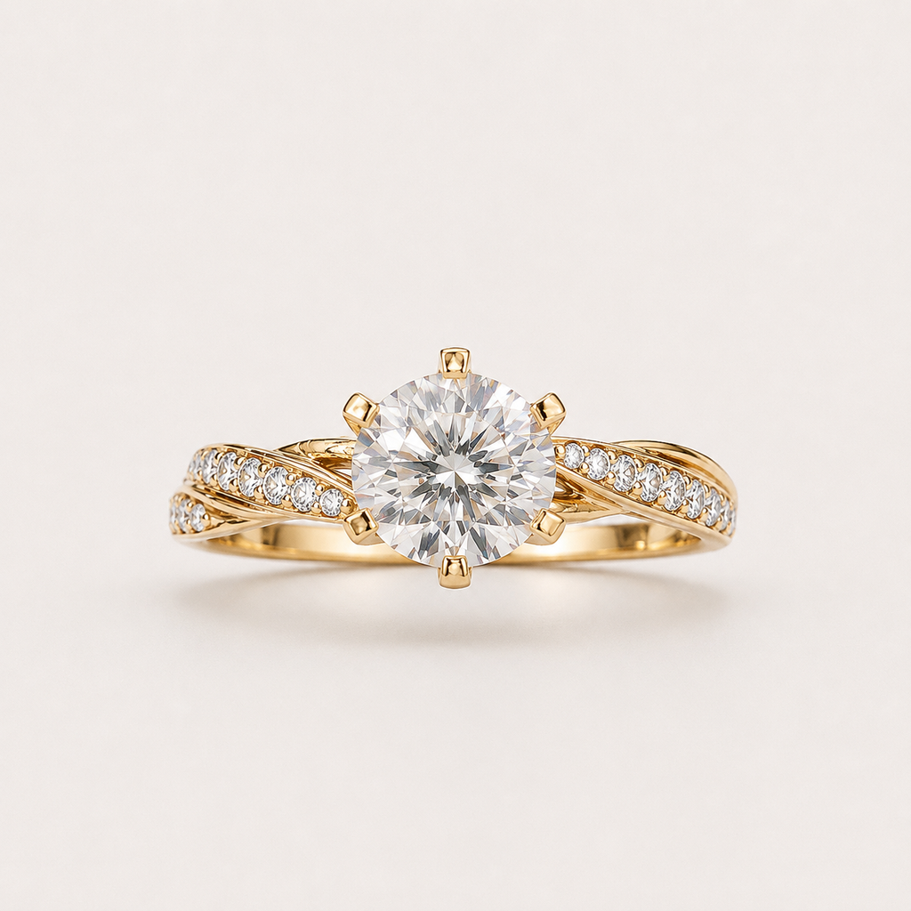Classic Gold Cubic Zirconia Eternity Ring
