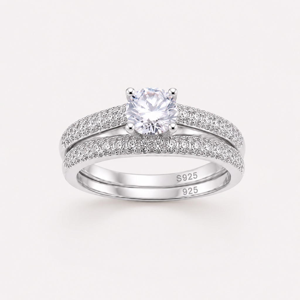 Tourmaline Halo Ring 925