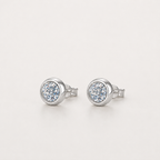 Ohrstecker aus 925er Sterlingsilber mit Zirkonia, schlicht